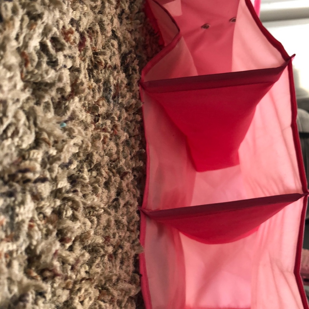 Pink girly shoe Compartment for closet